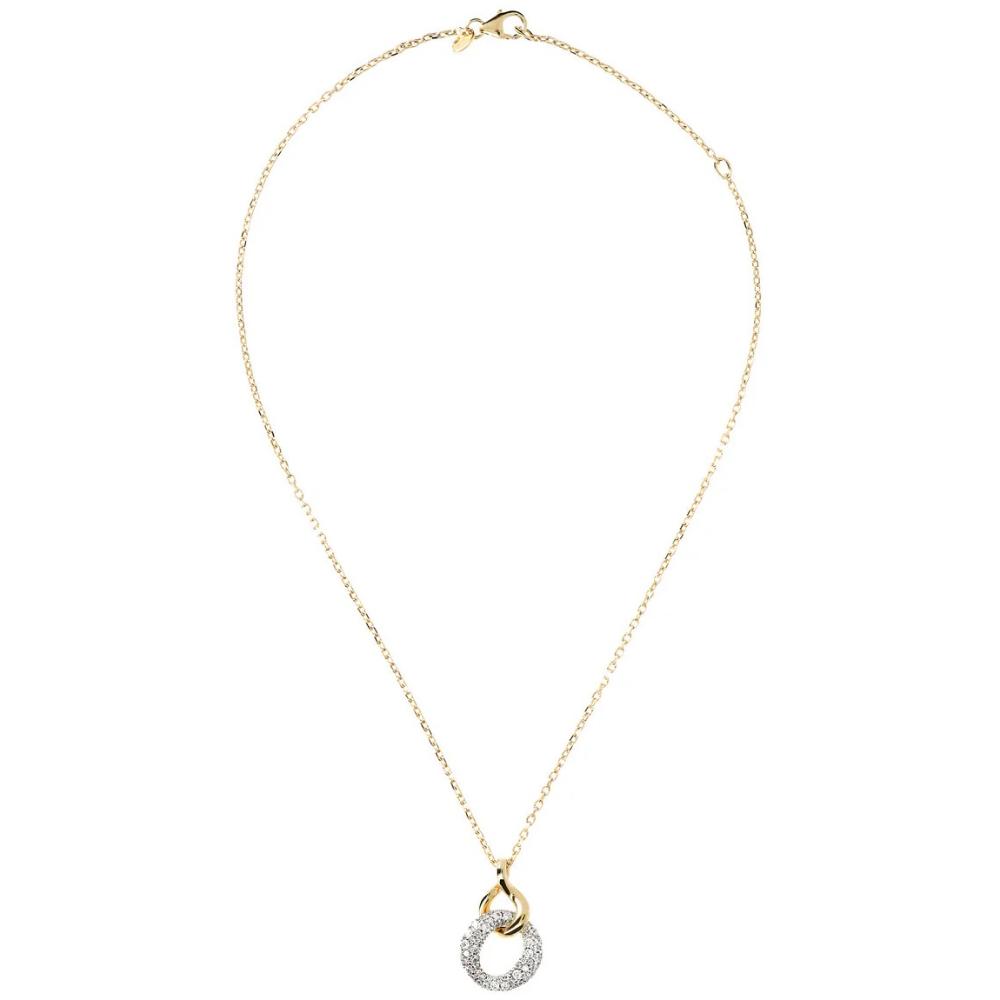 BRONZALLURE Necklace Yellow Gold with Cubic Zirconia WSBZ01209Y.Y