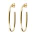 BRONZALLURE Yellow Gold Semi-oval Hoop Earrings WSBZ01666Y.YG - 0
