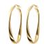 BRONZALLURE Yellow Gold Twisted Hoop Earrings WSBZ01877Y.Y - 0