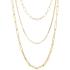 BRONZALLURE Yellow Gold Multistrand Necklace WSBZ01965Y.Y - 0