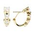 BRONZALLURE Four Hearts Earrings Yellow Gold with Cubic Zirconia WSBZ02000Y.Y-W - 1