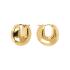 BRONZALLURE Yellow Gold Bold Huggies Hoop Earrings WSBZ02178Y.YG - 1
