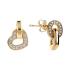 BRONZALLURE Yellow Gold Pendant Earrings with Cubic Zirconia WSBZ02299Y.YG - 1