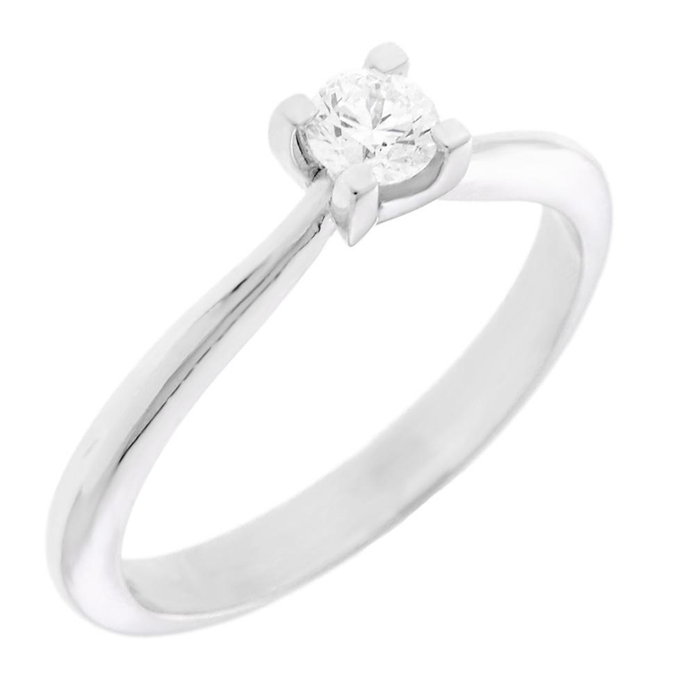 ΔΑΧΤΥΛΙΔΙ Μονόπετρο Λευκό Χρυσό 18Κ με 0.25ct. Διαμάντια XX10800