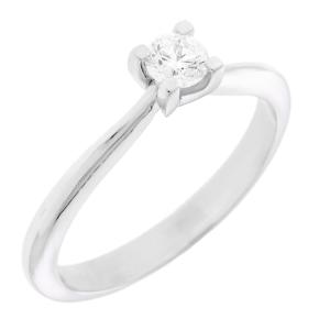 ΔΑΧΤΥΛΙΔΙ Μονόπετρο Λευκό Χρυσό 18Κ με 0.25ct. Διαμάντια XX10800 - 60566