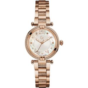 GUESS COLLECTION Cablechic Three Hands 32mm Rose Gold Stainless Steel Bracelet Y18114L1 - 4721