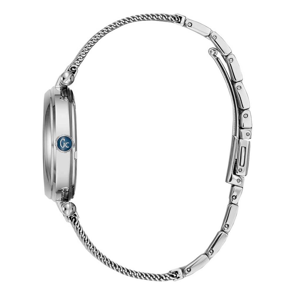 GUESS COLLECTION Purechic Three Hands 32mm Silver Stainless Steel Bracelet Y31001L7