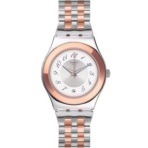 SWATCH Countryside Midimix 33mm Silver & Rose Gold Stainless Steel Bracelet YLS454G - 31218