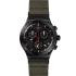 SWATCH Irony Chronograph Power Of Nature The Bonfire 43mm Black Stainless Steel Khaki Combined Materials Strap YVB416 - 0