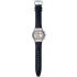 SWATCH Jump High Chronograph 43mm Silver Stainless Steel Black Silicon Strap YVS420 - 1