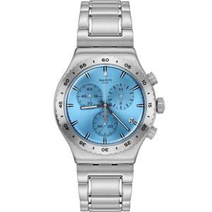 SWATCH Irony Chronograph That'S So Peachy 43mm Silver Stainless Steel Bracelet YVS528G - 52425