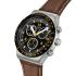 SWATCH Irony Chronograph Canyon Chaser 43mm Silver Stainless Steel Brown Leather Strap YVS530 - 1