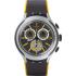 SWATCH Bee-Droid Chronograph 45mm Silver Stainless Steel Black Silicon Strap YYS4008-0