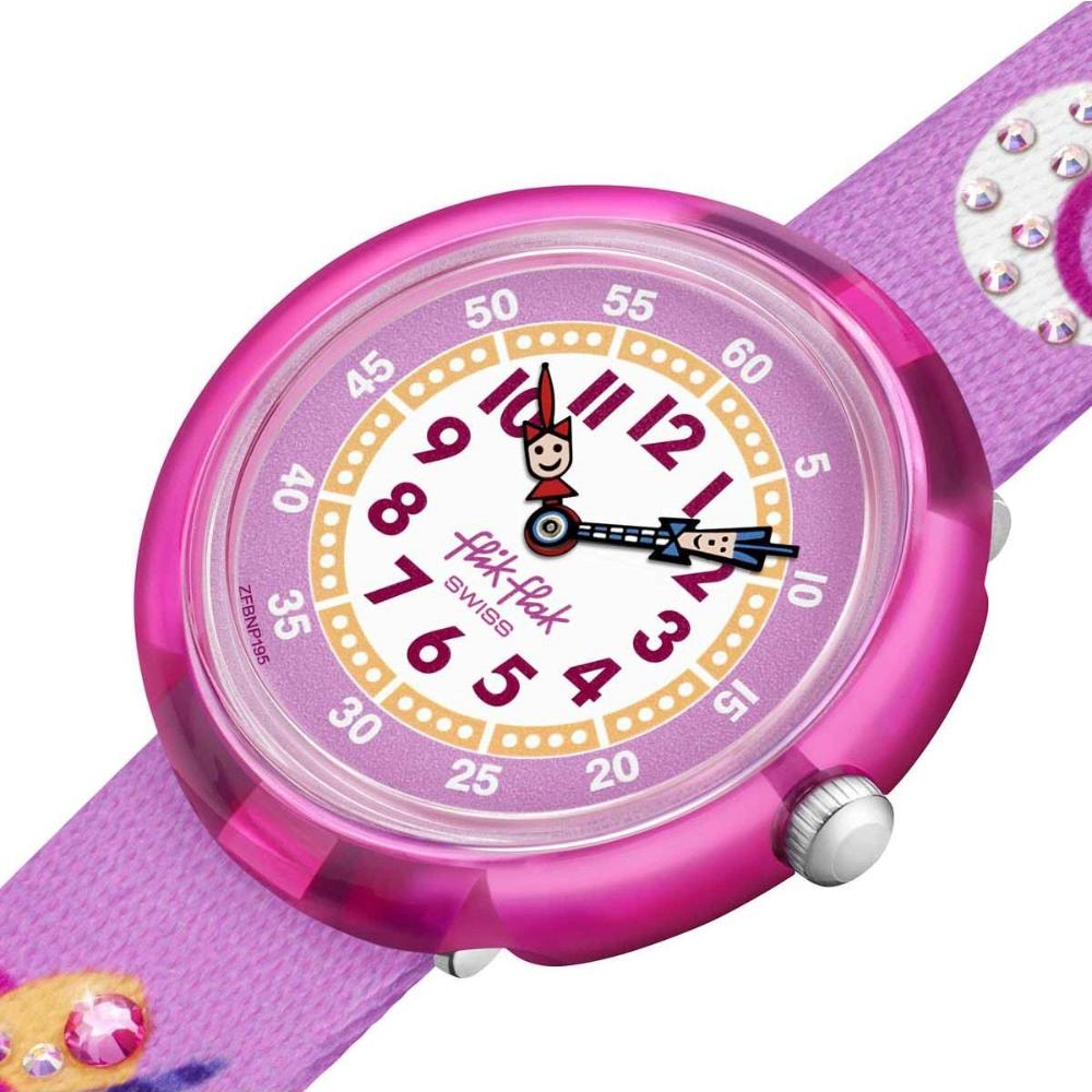 FLIK FLAK Tales From The World Dreaming Unicorn 31.85mm Pink Fabric Strap ZFBNP195