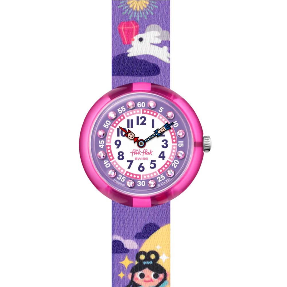 FLIK FLAK Tales From The World Chang'e And The Jade Rabbit 31.85mm Multicolor Fabric Strap ZFBNP202