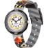 FLIK FLAK Future Dreams Build It Up 31.85mm Gray Fabric Strap ZFBNP217 - 1