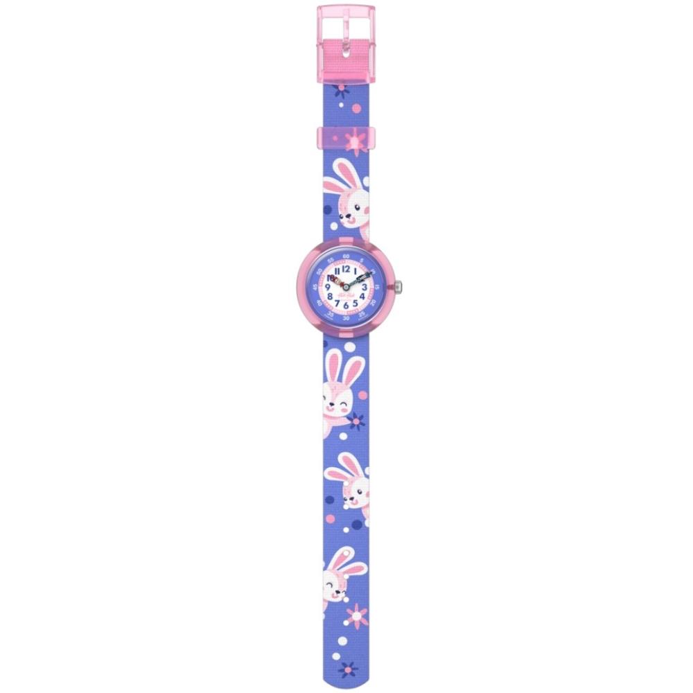 FLIK FLAK Friends Furr-Ever Peek-A-Bunny 31.85mm Multicolor Fabric Strap ZFBNP236