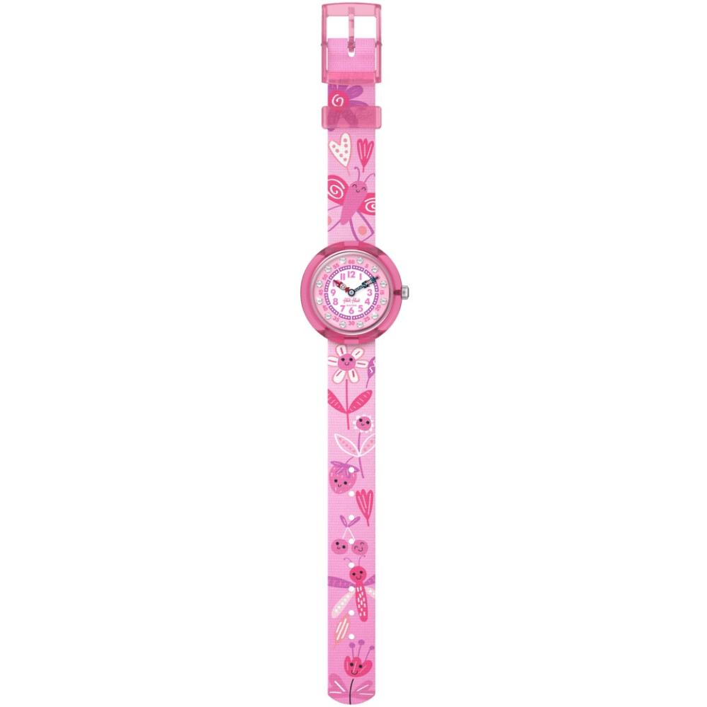 FLIK FLAK Story Time Happy Meadow 31.85mm Pink Fabric Strap ZFBNP239