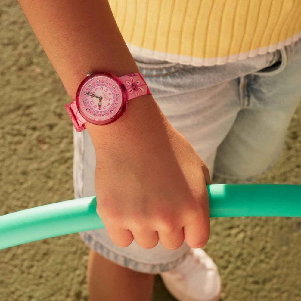 FLIK FLAK Story Time Happy Meadow 31.85mm Pink Fabric Strap ZFBNP239