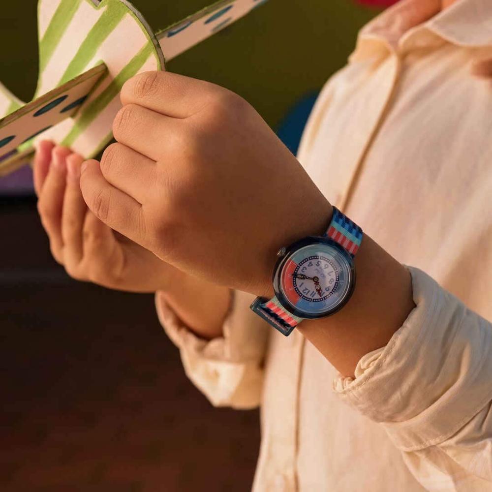 FLIK FLAK Story Time Stripy Stripes 31.85mm Multicolor Fabric Strap ZFBNP243