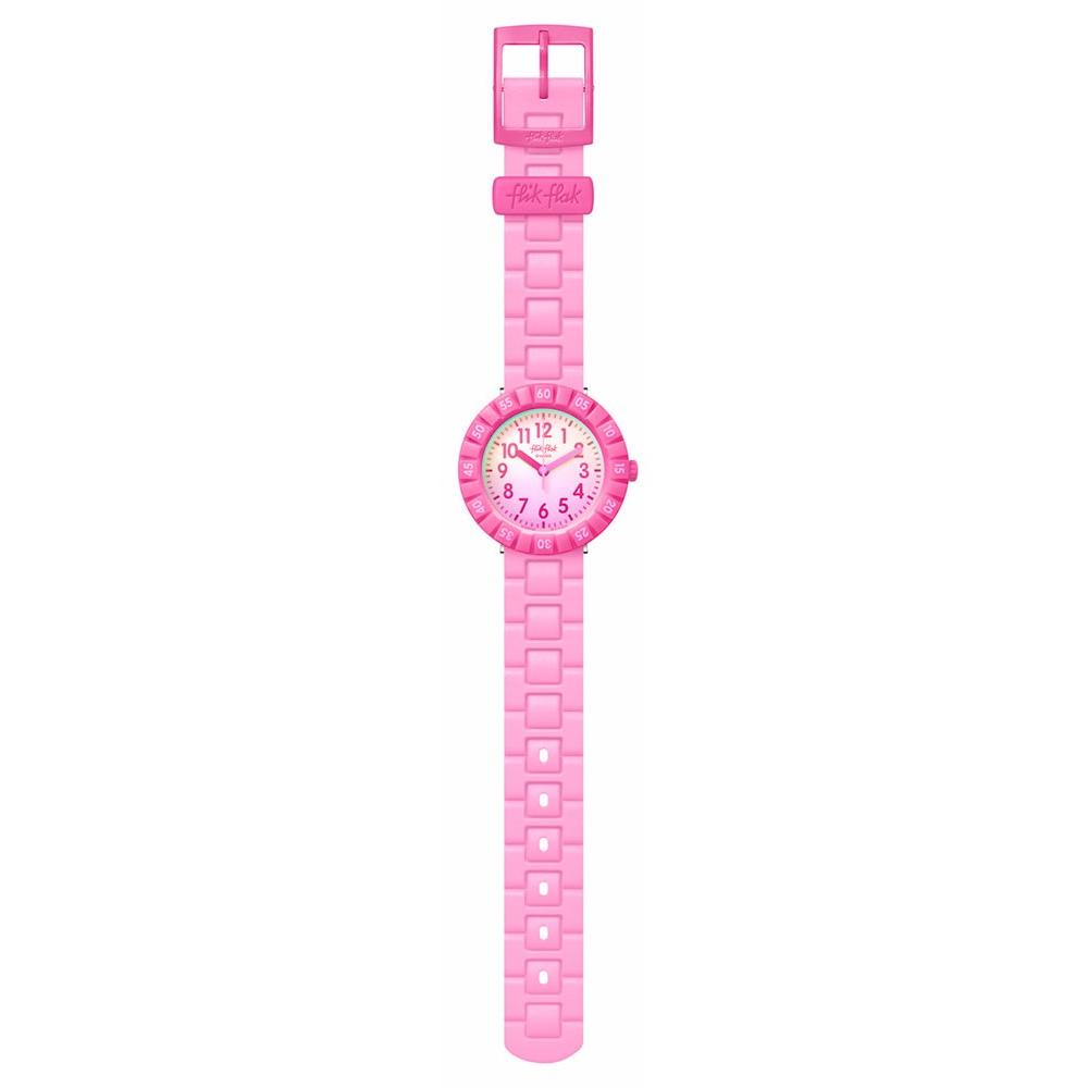 FLIK FLAK Summer Splash Pink Splash 36.70mm Pink Silicon Strap ZFCSP125