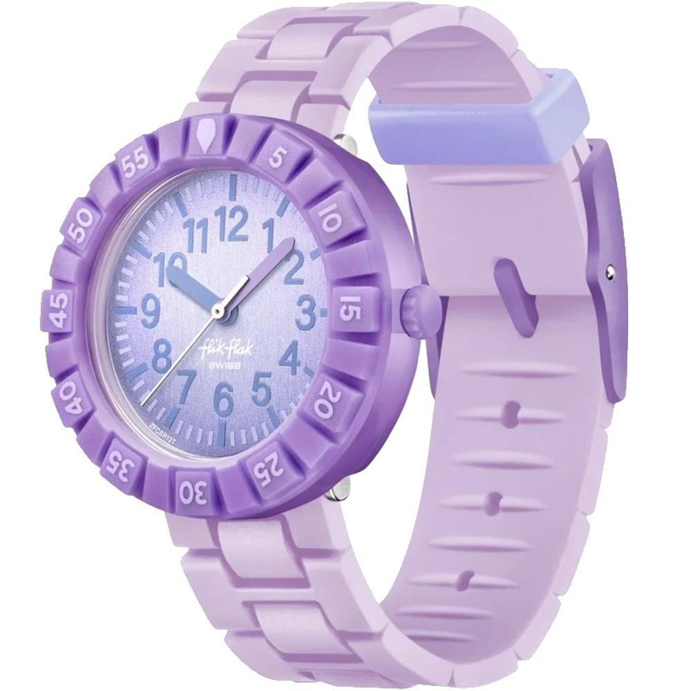 FLIK FLAK Power Time Lavendology 36.70mm Purple Silicone Strap ZFCSP127