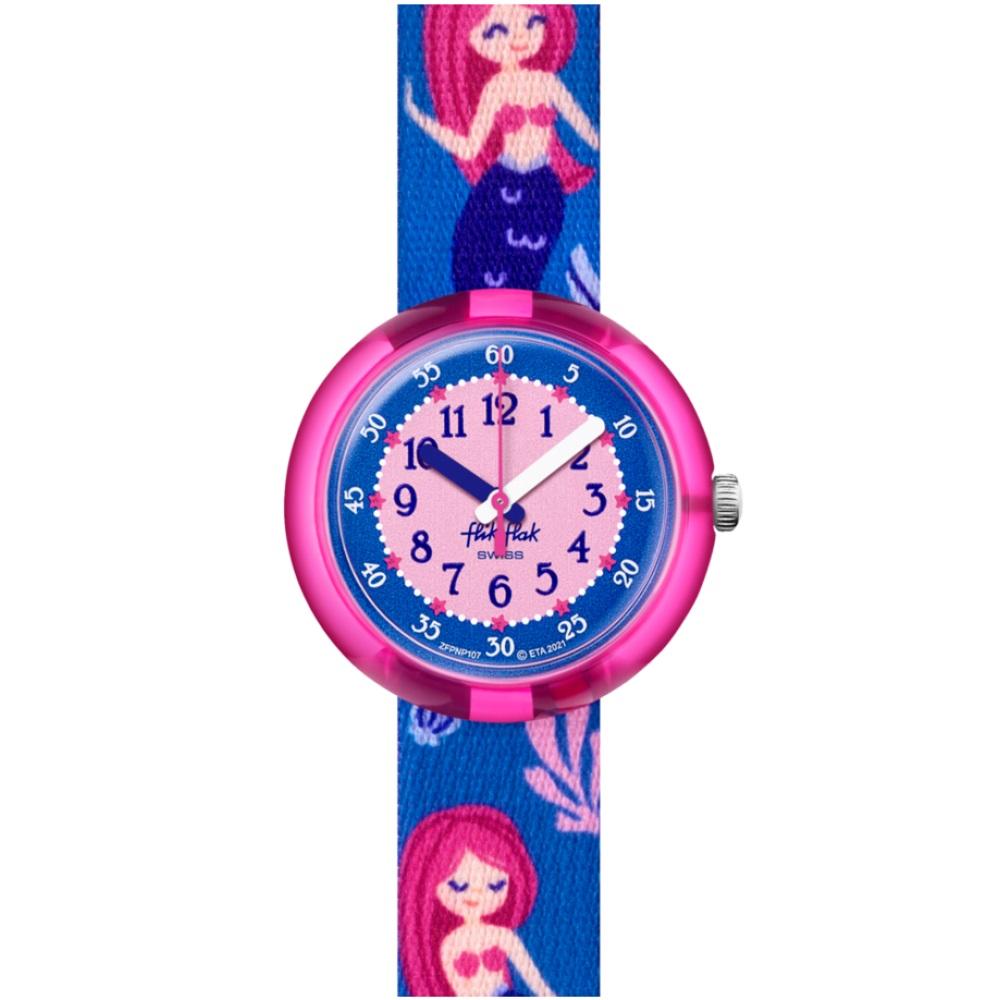 FLIK FLAK Magical Ocean Seareni 31.85mm Multicolor Fabric Strap ZFPNP107