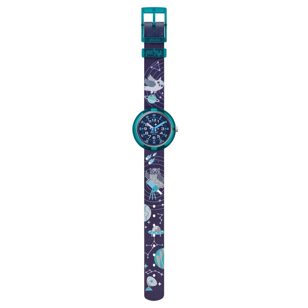 FLIK FLAK Future Dreams Take Me To Space 31.85mm Blue Fabric Strap ZFPNP141