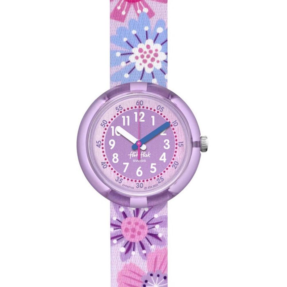 FLIK FLAK Organized Chaos Flower Chaos 31.85mm Purple Fabric Strap ZFPNP149