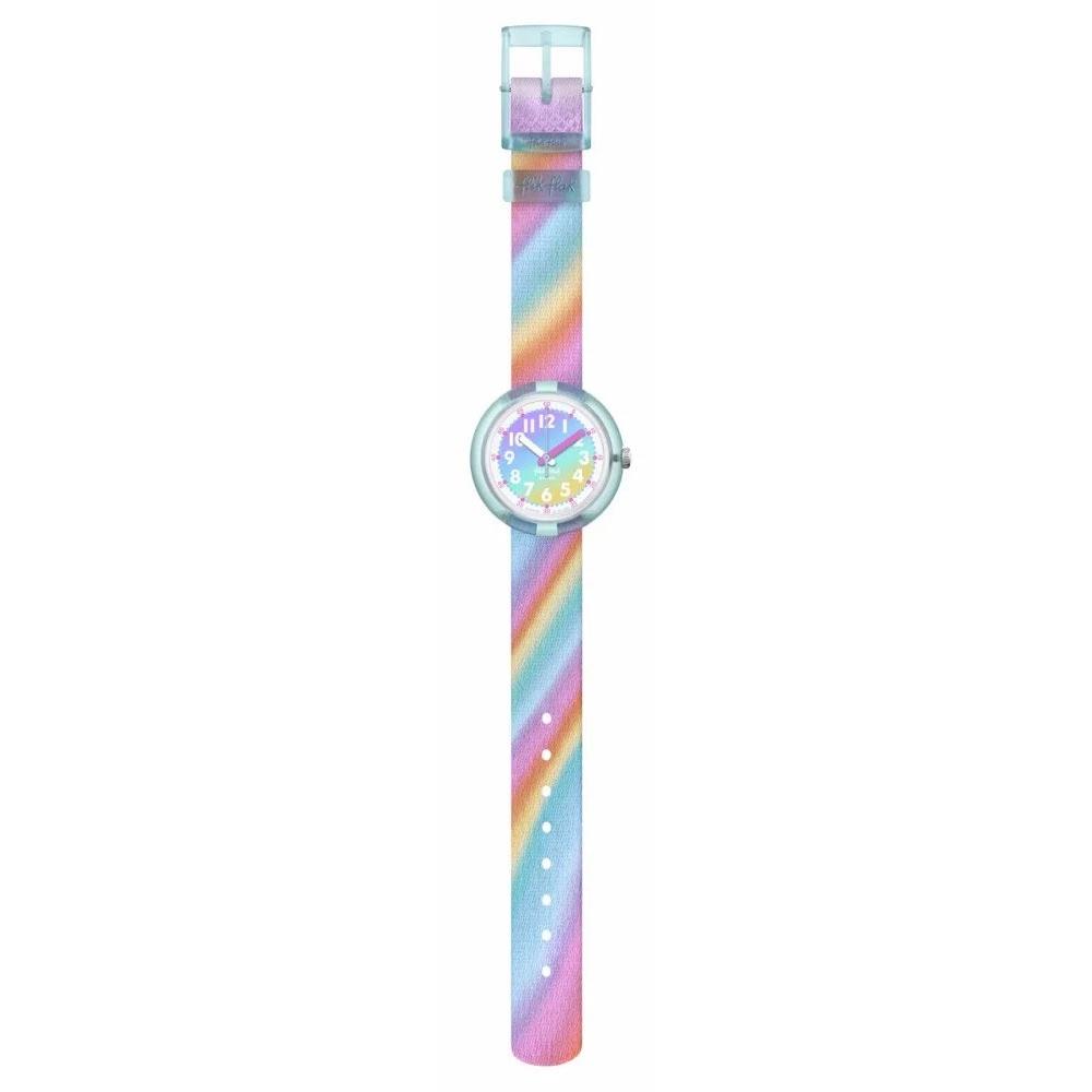 FLIK FLAK Organized Chaos Liquid Rainbow 31.85mm Rainbow Fabric Strap ZFPNP152