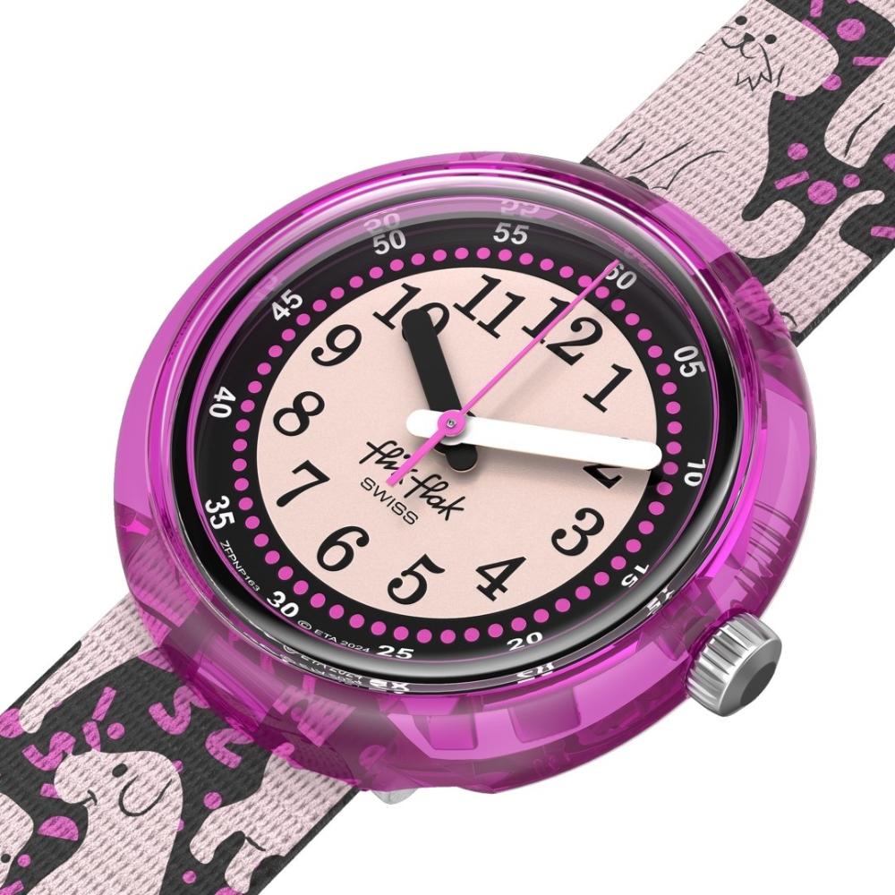 FLIK FLAK Friends Fur-Ever Woof Woof Time 31.85mm Multicolor Fabric Strap ZFPNP163