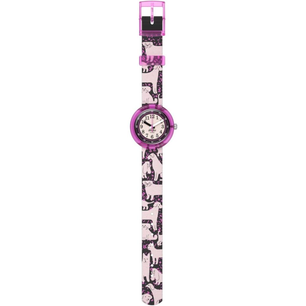 FLIK FLAK Friends Fur-Ever Woof Woof Time 31.85mm Multicolor Fabric Strap ZFPNP163