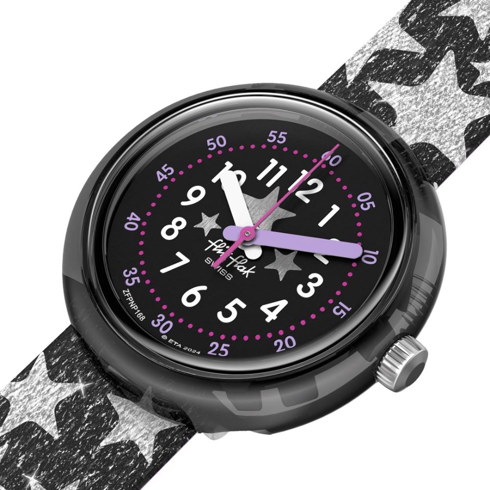 FLIK FLAK Power Time Starry Night 31.85mm Multicolour Fabric Strap ZFPNP168