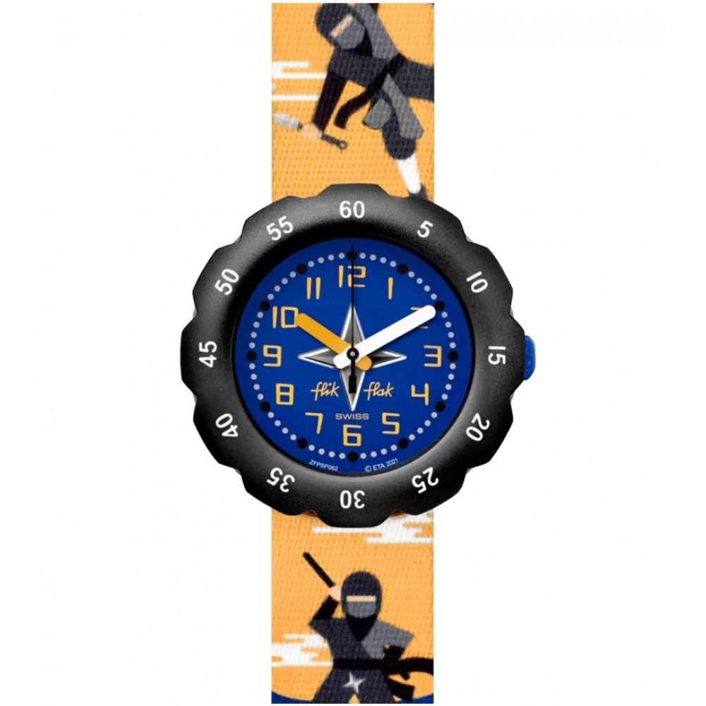 FLIK FLAK Tales From The World Ninjamazing 34.75mm Multicolor Silicone Strap ZFPSP062