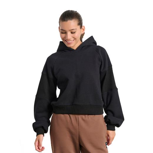 BODYTALK Cropped Γυναικείο Φούτερ με Κουκούλα  0