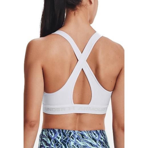 UNDER ARMOUR Crossback Mid Bra Γυναικείο Μπουστάκι με Αφαιρούμενη Ενίσχυση 1