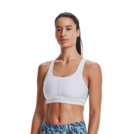 UNDER ARMOUR Crossback Mid Bra Γυναικείο Μπουστάκι με Αφαιρούμενη Ενίσχυση 2