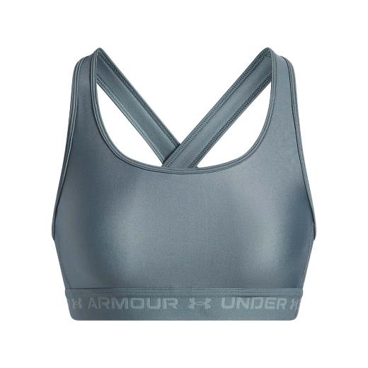UNDER ARMOUR Crossback Mid Bra Γυναικείο Μπουστάκι με Αφαιρούμενη Ενίσχυση 2