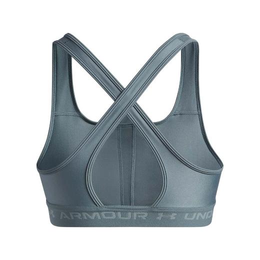 UNDER ARMOUR Crossback Mid Bra Γυναικείο Μπουστάκι με Αφαιρούμενη Ενίσχυση 3