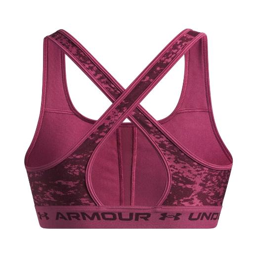 UNDER ARMOUR Crossback Mid Print Γυναικείο Μπουστάκι  2