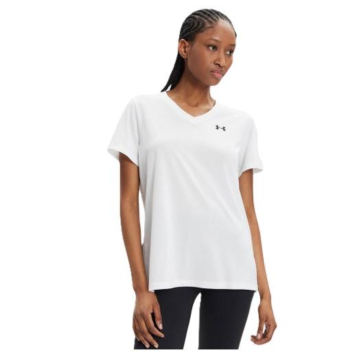 UNDER ARMOUR Γυναικεία Αθλητική Μπλούζα Κοντομάνικη με V Λαιμόκοψη 0