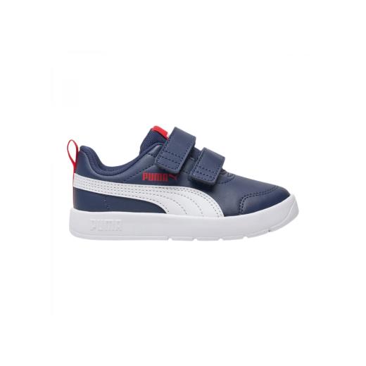 PUMA Courtflex V3 V Ps Παιδικά Sneakers με Σκρατς  0