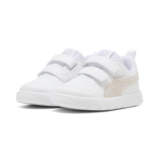 PUMA Courtflex V3 Παιδικά Sneakers με Σκρατς  4