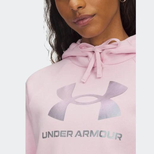 UNDER ARMOUR Rival Γυναικείο Φούτερ με Κουκούλα 2