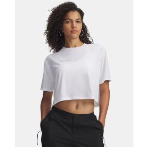 UNDER ARMOUR Γυναικείο Crop Top Βαμβακερό Κοντομάνικο - 193173