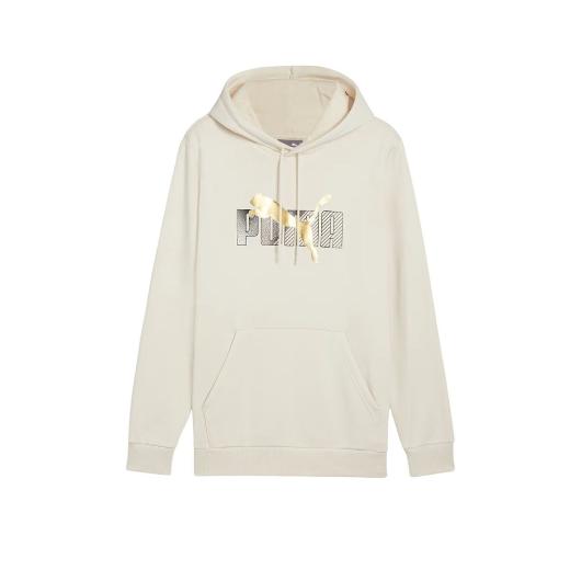 PUMA M Ess+ Logo Ανδρικό Φούτερ με Κουκούλα  0