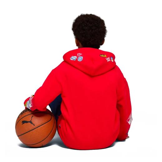 PUMA Παιδικό Φούτερ με Κουκούλα και Τσέπες JR BASKETBALL 1