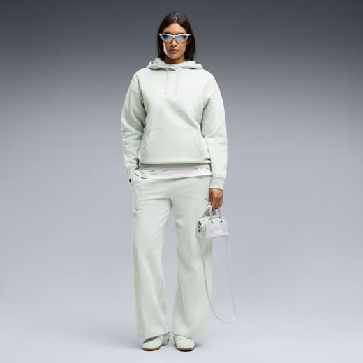 PUMA Logo Μακριά Γυναικεία Ζακέτα Φούτερ με Κουκούλα 3