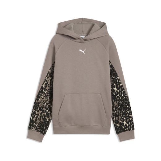 PUMA Fleece Παιδική Φούτερ Ζακέτα με Κουκούλα Hoodie 0