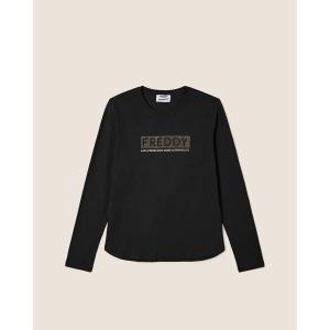 FREDDY Women's long-sleeved t-shirt with studded logo - 205780